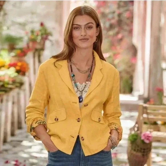 Sundance Women's Pippa Blazer in Sunset Size - Picture 2 of 14